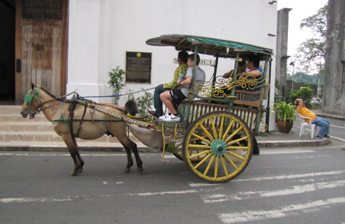 Karitela (horse and carriage) in Intramuros, Manila, Philippines