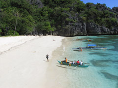 White sand in Matukad,Philippine Islands