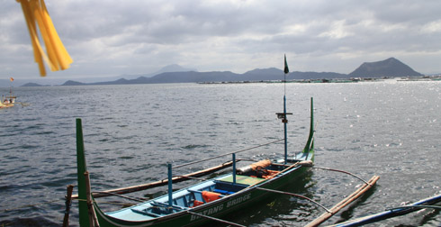 Taal Volcano from accross Taal Lake, Philippines